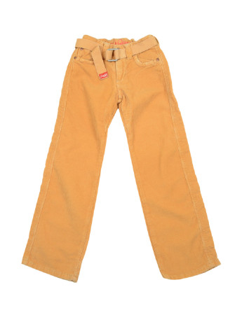 Желтые кэжуал демисезонные брюки прямые Jaggy