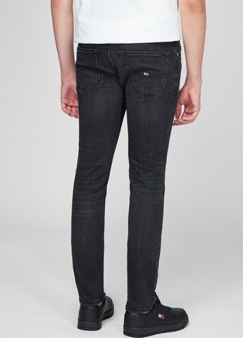 Черные демисезонные скинни джинсы Tommy Jeans