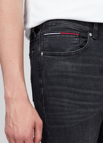 Черные демисезонные скинни джинсы Tommy Jeans