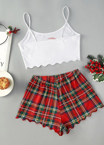 Комбинированная всесезон пижама (топ, шорты) топ + шорты SHEIN