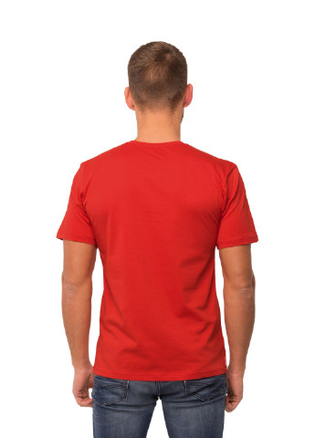 Красная демисезонная футболка мужская Наталюкс 12-1343