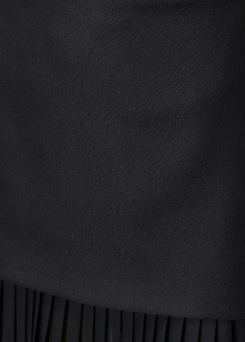 Черная повседневный однотонная юбка KOTON а-силуэта (трапеция)