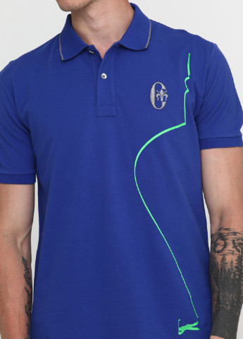 Синяя футболка-поло для мужчин Conte of Florence с логотипом