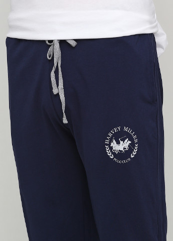 Темно-синие спортивные демисезонные зауженные брюки Harvey Miller