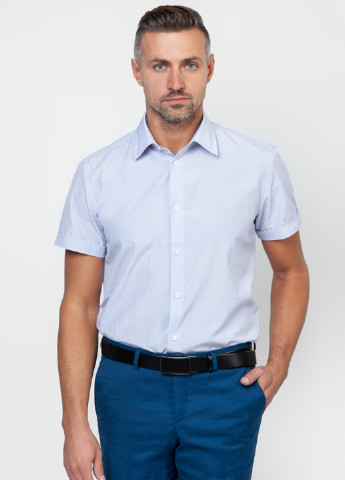 Светло-голубой кэжуал рубашка однотонная Arber