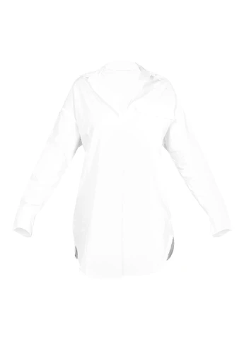 Білий кежуал сукня сукня-сорочка PrettyLittleThing однотонна
