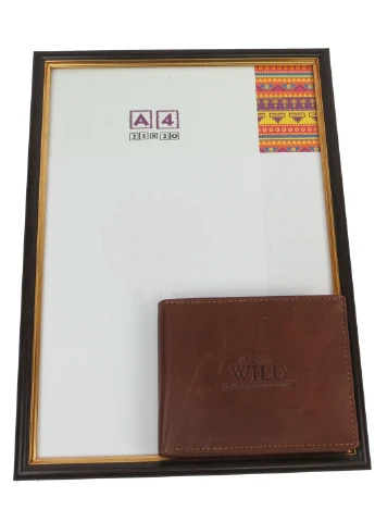 Чоловіче шкіряне портмоне 12,5х2,5х10 см Always Wild (233421087)