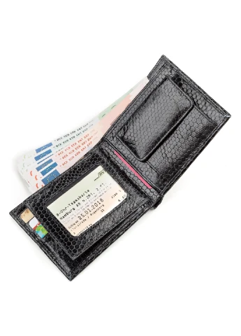 Мужской кожаный кошелек 11х9 см Snake Leather (229459034)