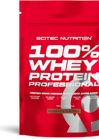 Протеин 100% Whey Protein Professional 500 gr (Chocolate) Scitec Nutrition (256522730)