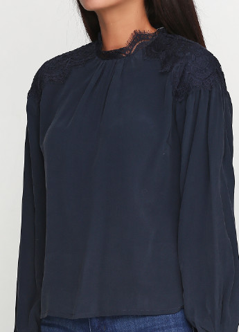 Темно-синяя демисезонная блуза Gestuz