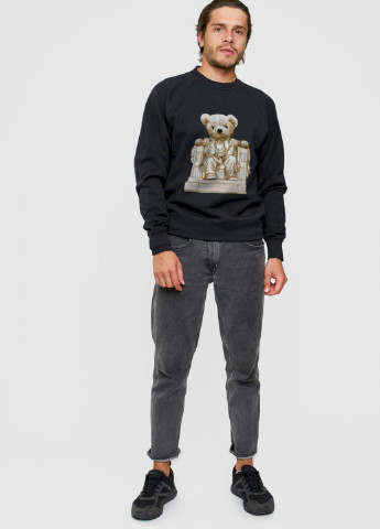 Черный свитшот мужской YAPPI рисунок (251424344)