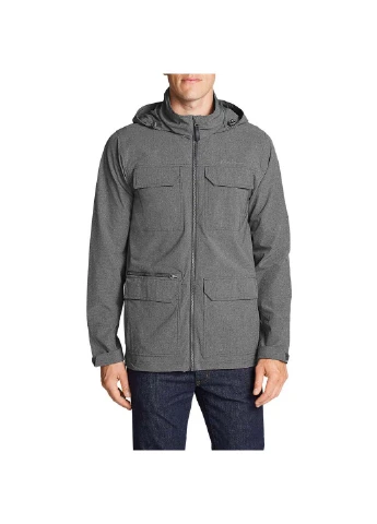 Серая демисезонная куртка Eddie Bauer