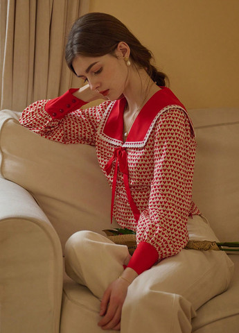 Красная блуза SHEIN