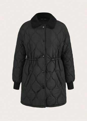 Черная зимняя куртка SHEIN