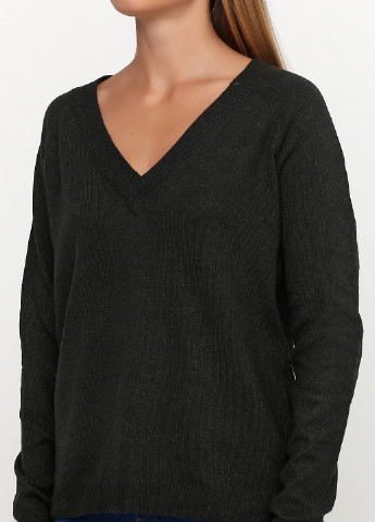 Темно-серый демисезонный пуловер пуловер Vero Moda