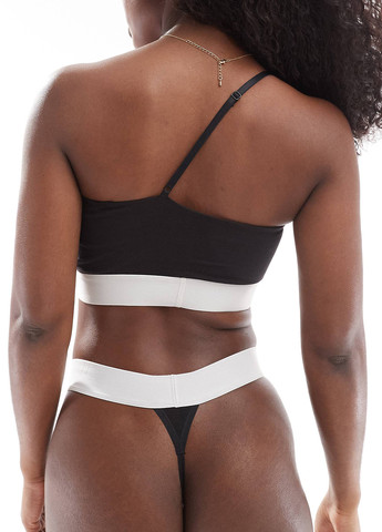 Чорний топ бюстгальтер Calvin Klein без кісточок бавовна