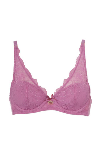Сиреневый бралетт бюстгальтер Emporio Armani с косточками полиамид