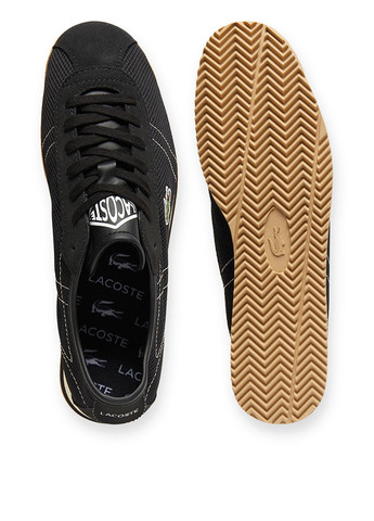 Черные демисезонные кроссовки Lacoste