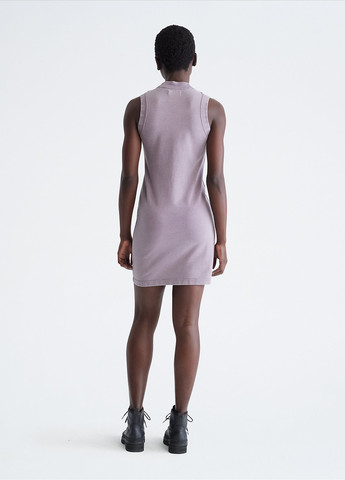 Сиреневое кэжуал платье платье-майка Calvin Klein однотонное