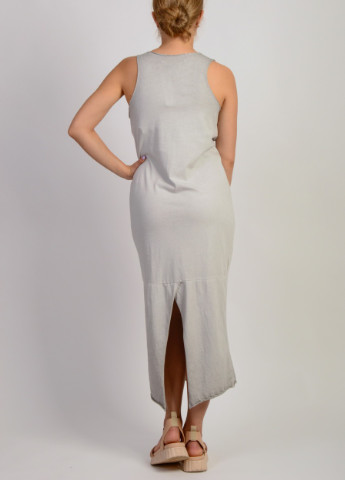 Серое кэжуал платье оверсайз New Collection однотонное