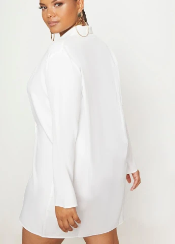 Білий кежуал cукня сукня-жакет PrettyLittleThing однотонна