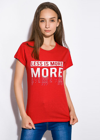 Красная летняя футболка Time of Style