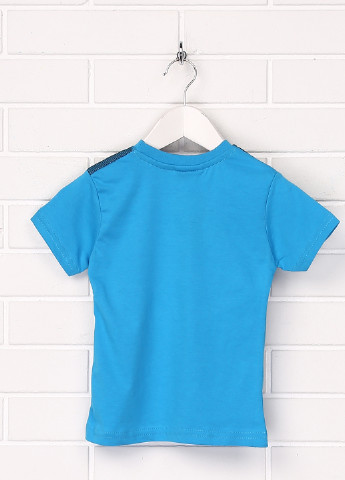 Блакитна літня футболка з коротким рукавом Hacali Kids