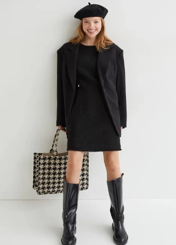 Чорна повсякденний сукня H&M