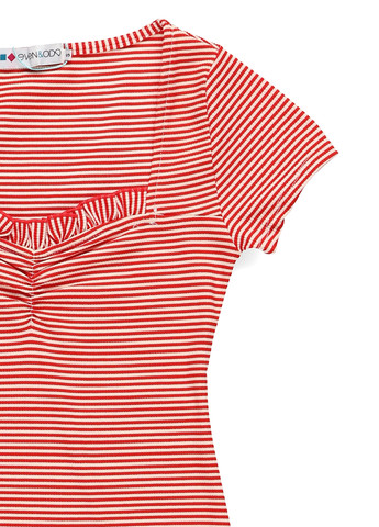 Комбинированное кэжуал платье силуэтная Even & Odd в полоску