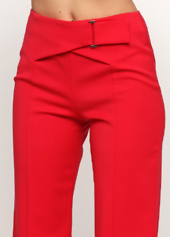 Красные кэжуал демисезонные прямые брюки Giorgio Armani