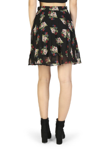 Черная кэжуал цветочной расцветки юбка Guess клешированная