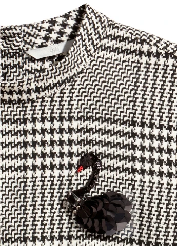 Чорно-білий кежуал плаття, сукня H&M однотонна
