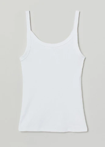 Топ літо,білий, H&M Basic (254655495)