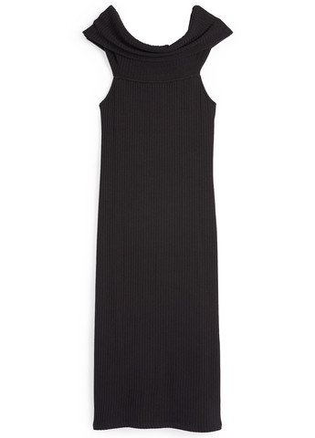 Чорна кежуал сукня з відкритими плечима C&A однотонна