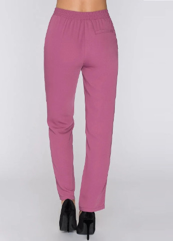 Розовые кэжуал демисезонные укороченные, прямые брюки Fayt
