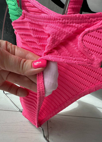 Розовый летний купальник (лиф, трусики) топ, раздельный NOVA VEGA