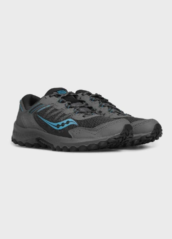 Серые всесезонные темно-серые кроссовки versafoam excursion tr13 Saucony
