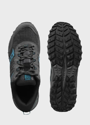 Серые всесезонные темно-серые кроссовки versafoam excursion tr13 Saucony