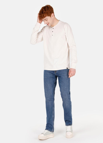 Белый демисезонный спортивный, кэжуал лонгслив Colin's однотонный