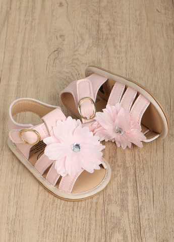 Светло-розовые кэжуал сандалии SHEIN на липучке