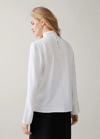 Белая блуза Massimo Dutti