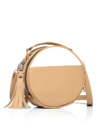 Жіноча кругла сумка-кросбоді 20х20х10 см Sambag (253174645)