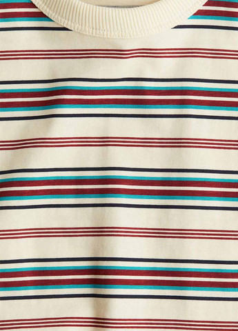 Разноцветный демисезонный кэжуал лонгслив H&M в полоску