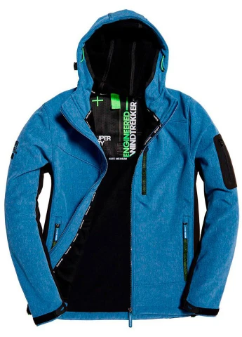 Синяя демисезонная куртка Superdry
