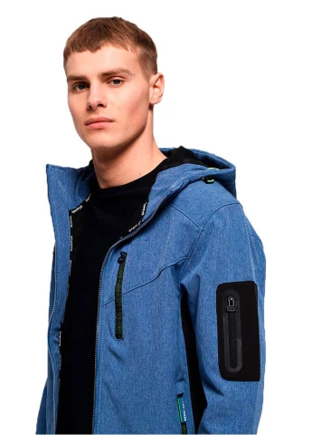 Синяя демисезонная куртка Superdry