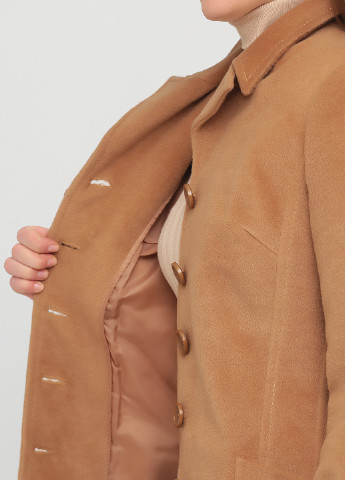 Светло-коричневое демисезонное Пальто однобортное Nina Vladi