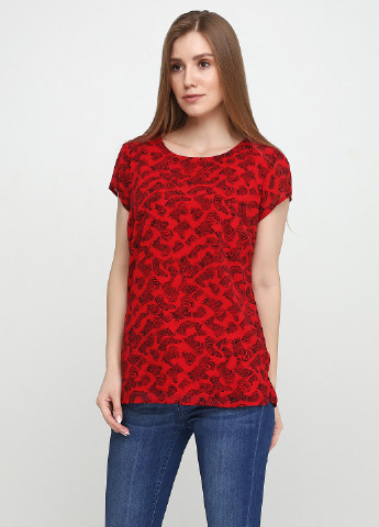 Красная летняя блуза Vero Moda
