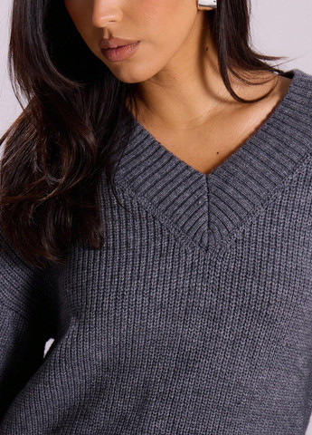 Темно-серый демисезонный пуловер пуловер SHEIN