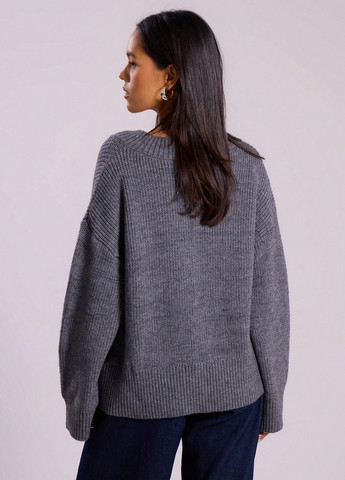 Темно-серый демисезонный пуловер пуловер SHEIN