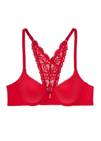 Красный демисезонный комплект (бюстгальтер, трусы) Victoria's Secret